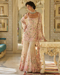 Fiori Nude Multi-Coloured Three-Dimensional Sharara Set By KYNAH, Luxury Indian Fashion & Bridal Wear