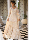 Fiori Nude Pearl Sharara Set By KYNAH, Luxury Indian Fashion & Bridal Wear
