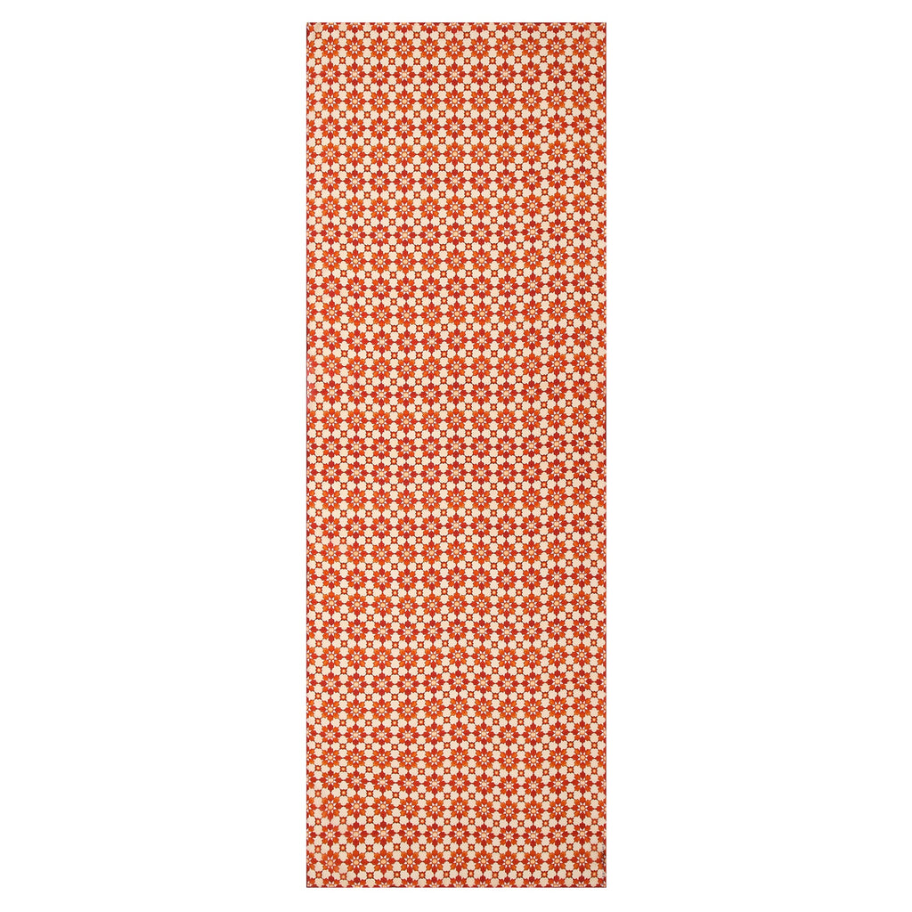 Orange Silk Scarf with Islamic Print Cosmo