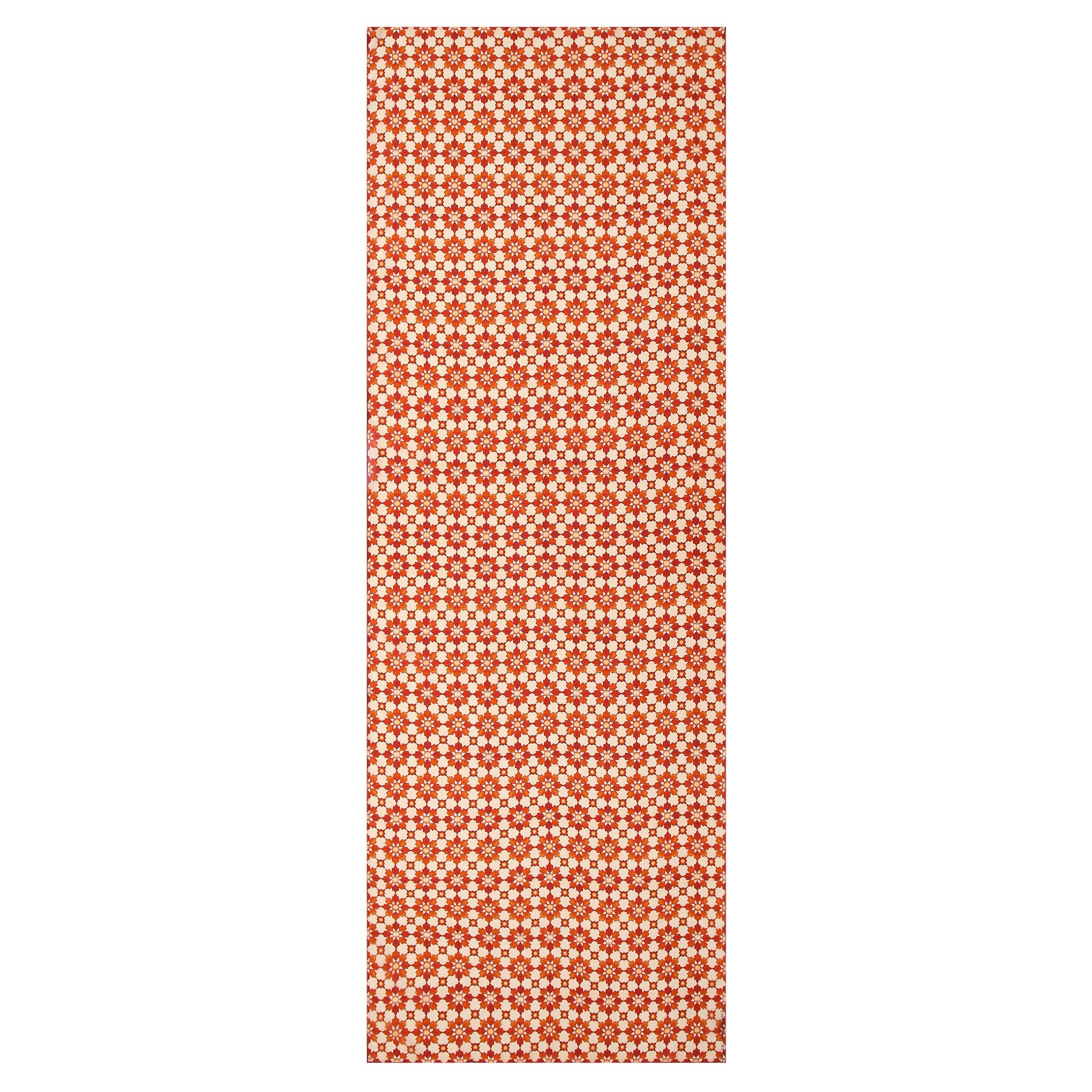 Orange Silk Scarf with Islamic Print Cosmo