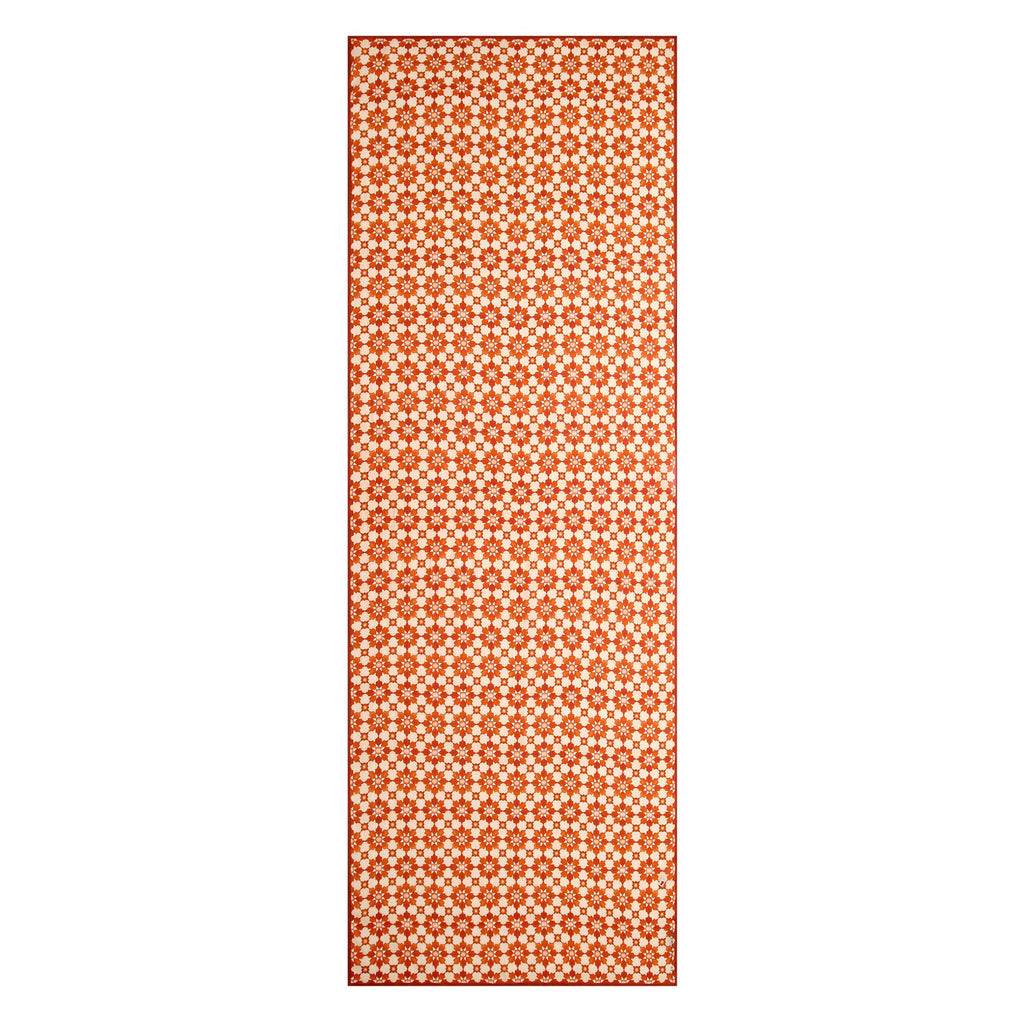 Orange Scarf with Islamic Pattern Print