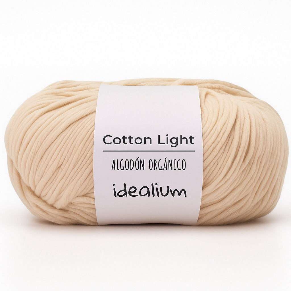 Ovillo Idealium Cotton Light – Algodón 50 g, prendas frescas