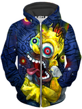 Brainmelt Unisex Zip-Up Hoodie