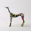 ArtZ® Greyhound Graffiti Painted Statue - Abstract / Standing