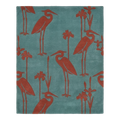 Crimson Crane Hand Tufted Wool Rug