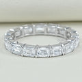 Criss Cut Eternity Wedding Band - East West Set
