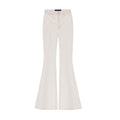 Flared Pants With Crystals | Ecru