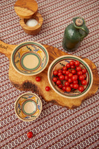 Salero con tapa iman de madera de olivo