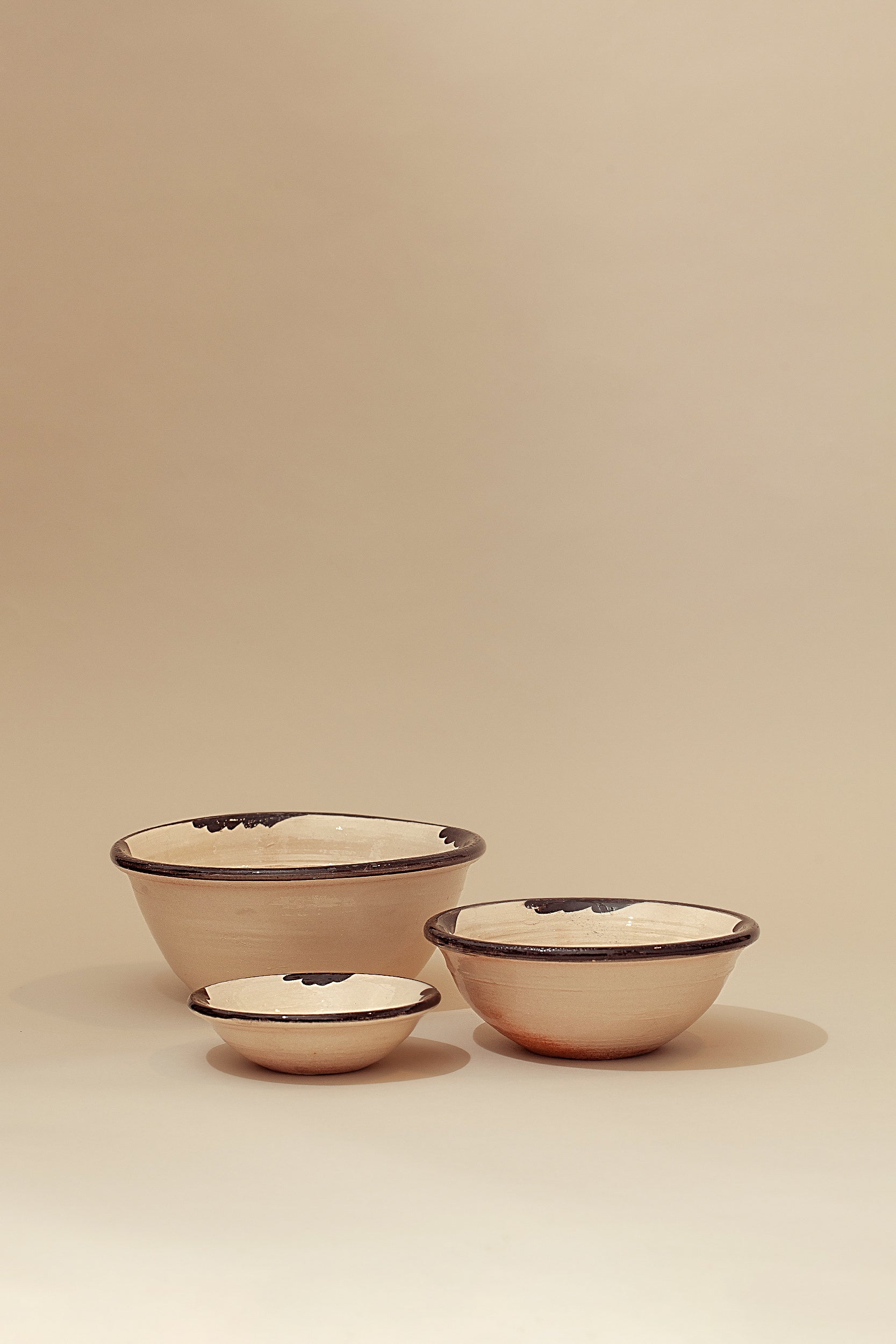 Set de cuencos cerámica granaíno negro