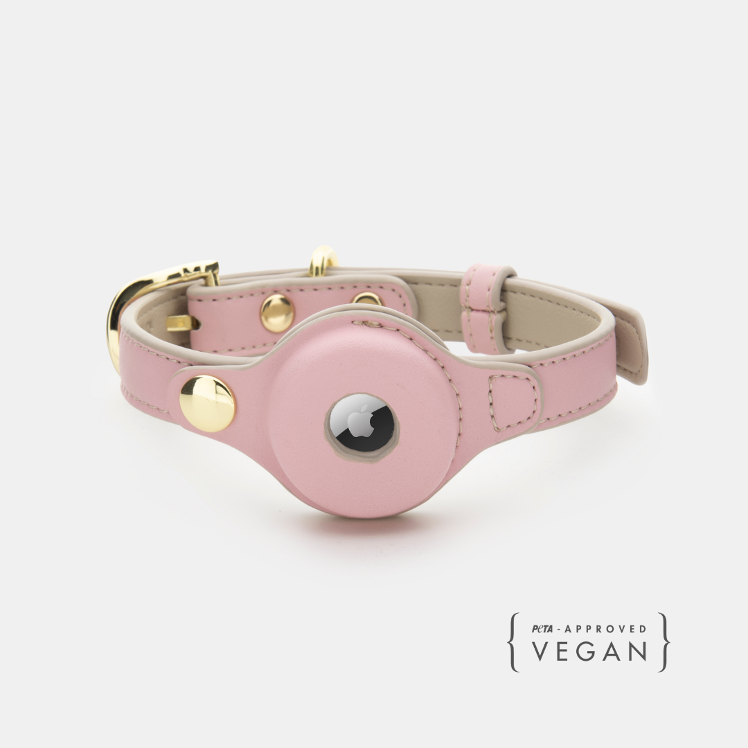 Collar Airtag Rosa Claro