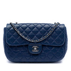 Small Quilted Lambskin Beaded Single Flap