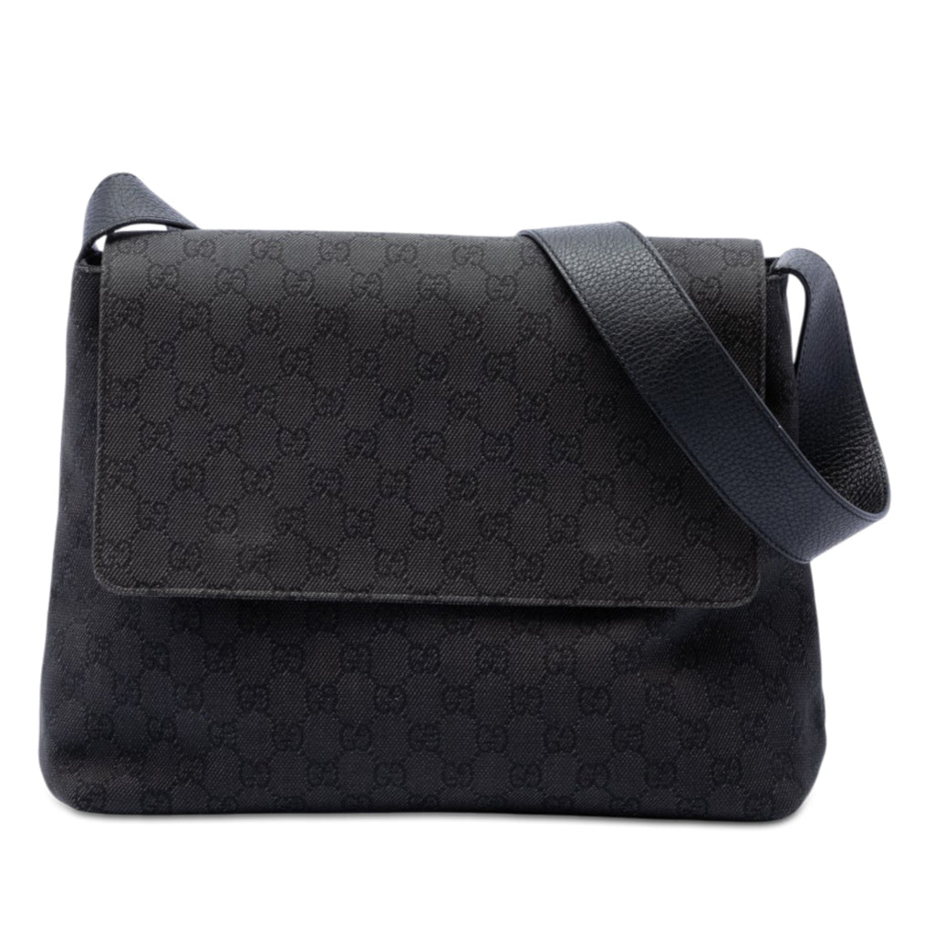 GG Denim Messenger Bag