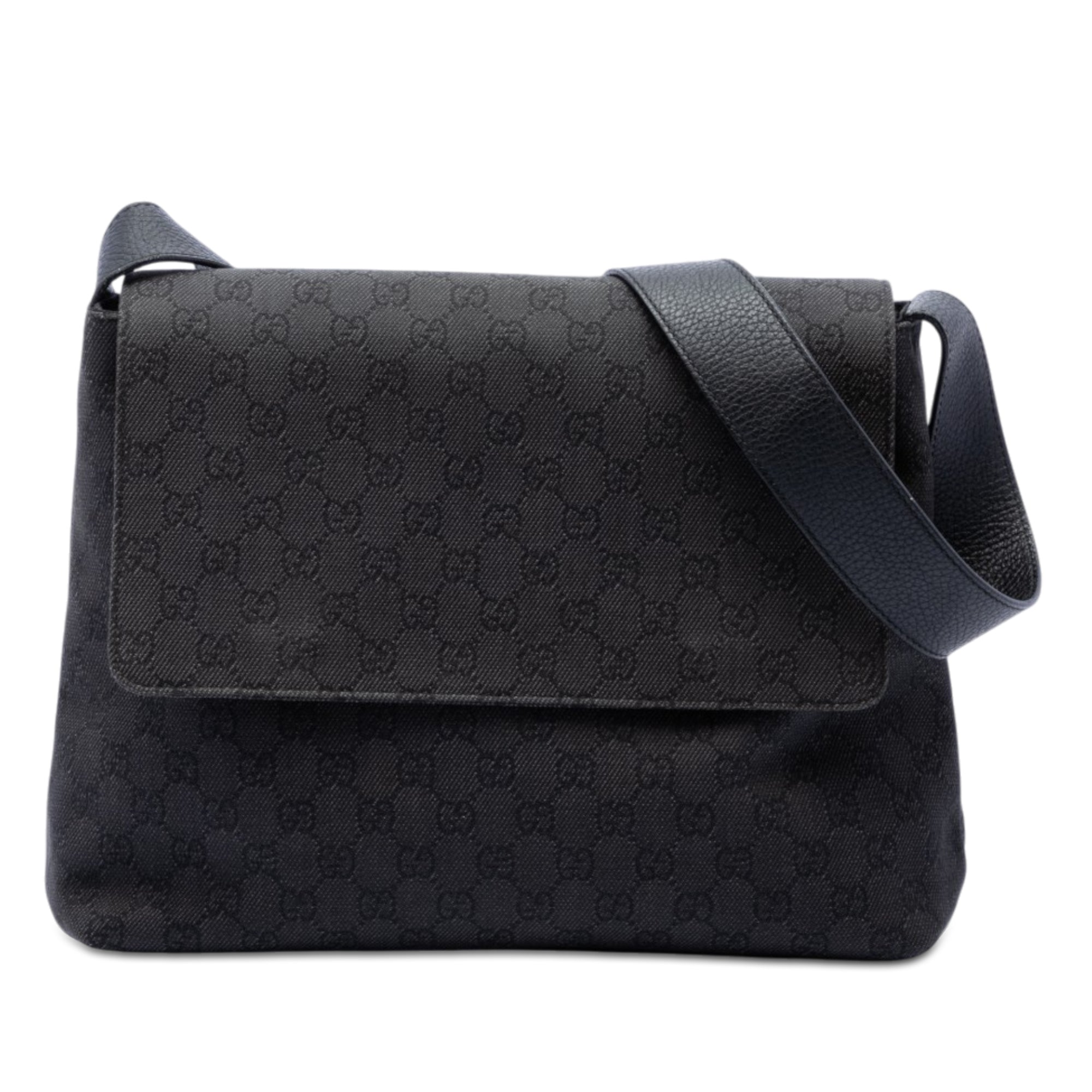 GG Denim Messenger Bag