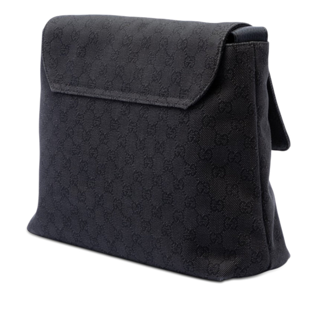 GG Denim Messenger Bag