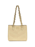 Valentino Garavani La Seine Shoulder Bag — Beige