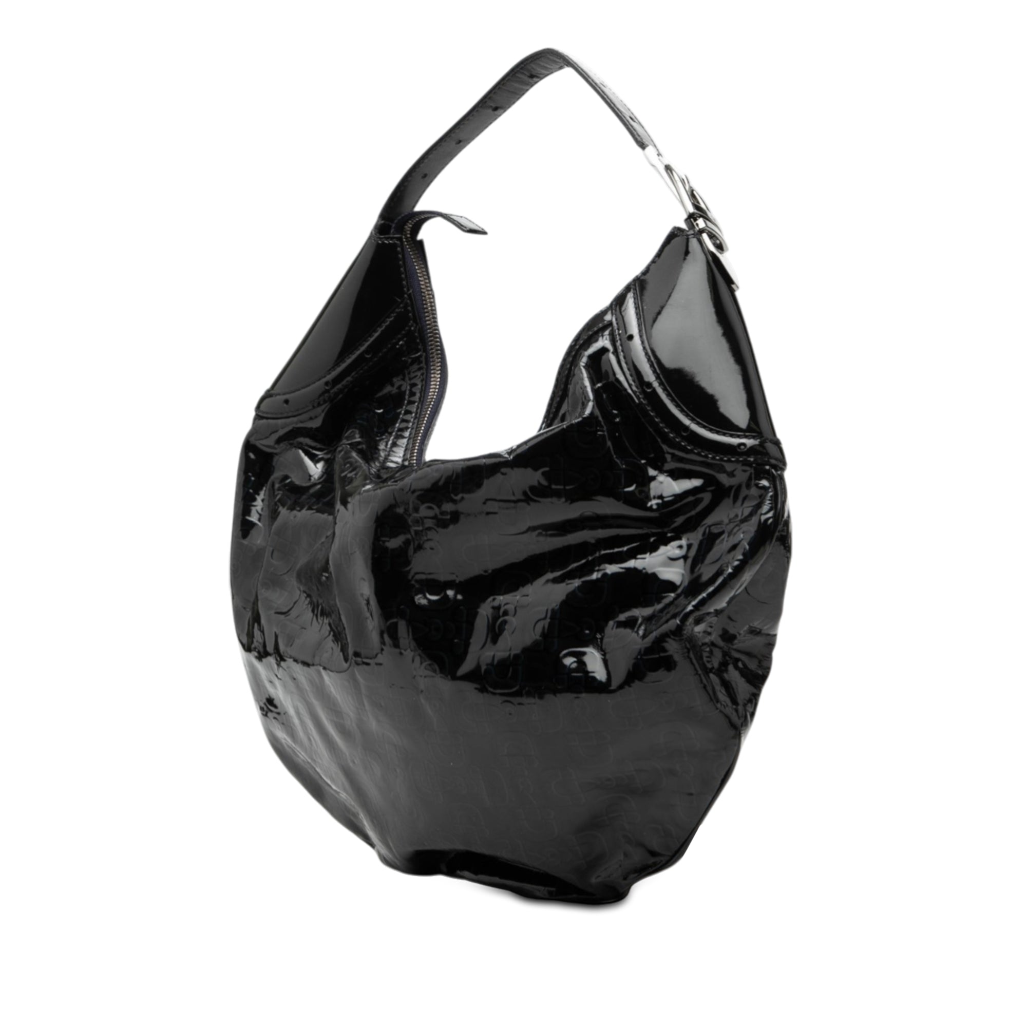 Patent Horsebit Glam Hobo