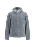 Herno Teddy-Effect Hooded Jacket — Gray