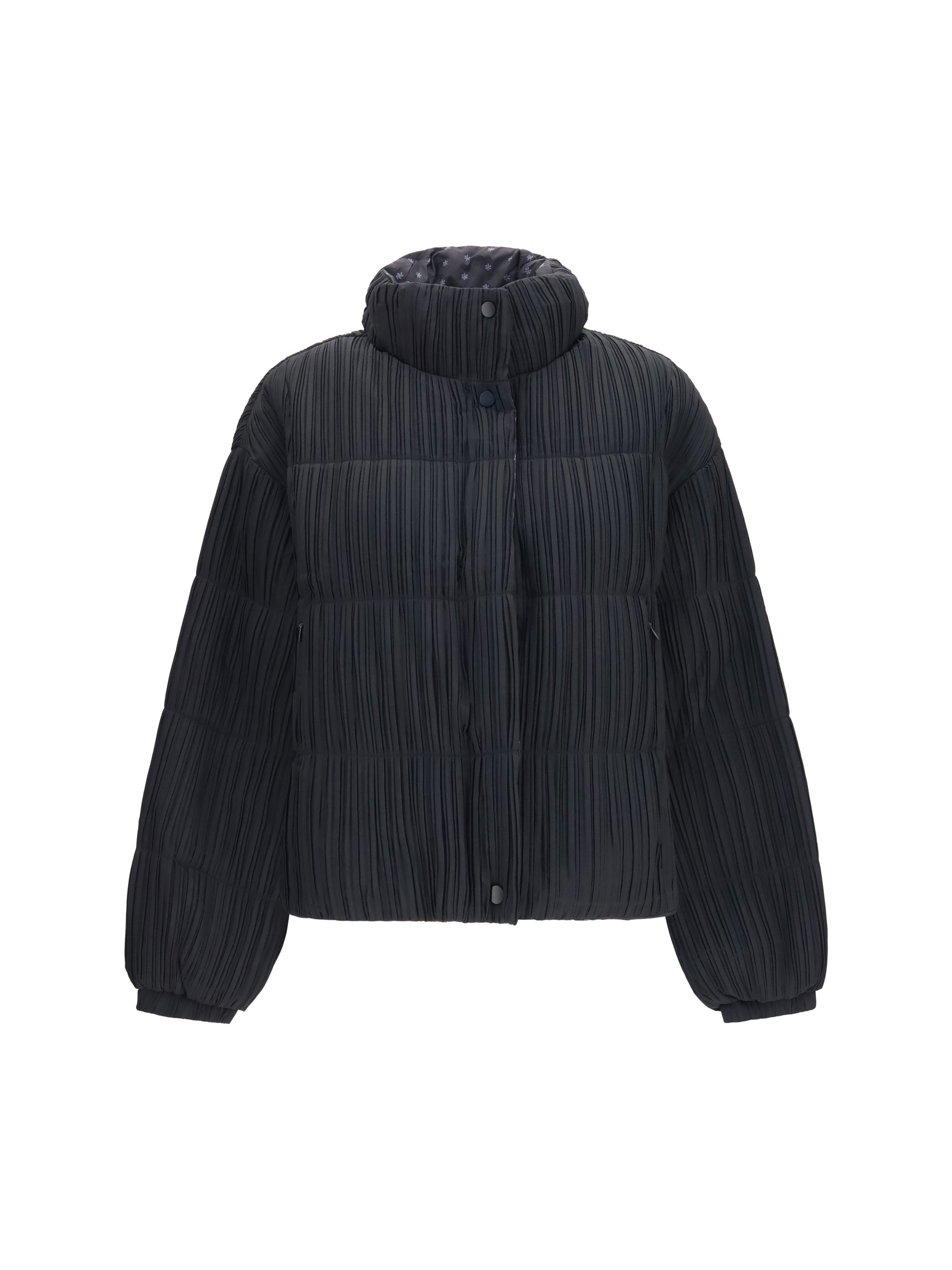 Gongdid Design Reversible High-Neck Puffer Down Jacket — Black