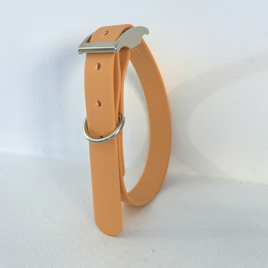 Handmade Biothane Dog Collar - Tan - 20mm