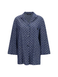 Gucci GG Jacquard Cotton Jacket — Blue