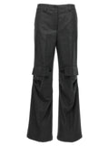 P.A.R.O.S.H. Wool Blend Cargo Pants — charcoal