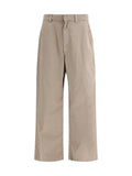 Balenciaga Cotton Workwear Trousers — Beige