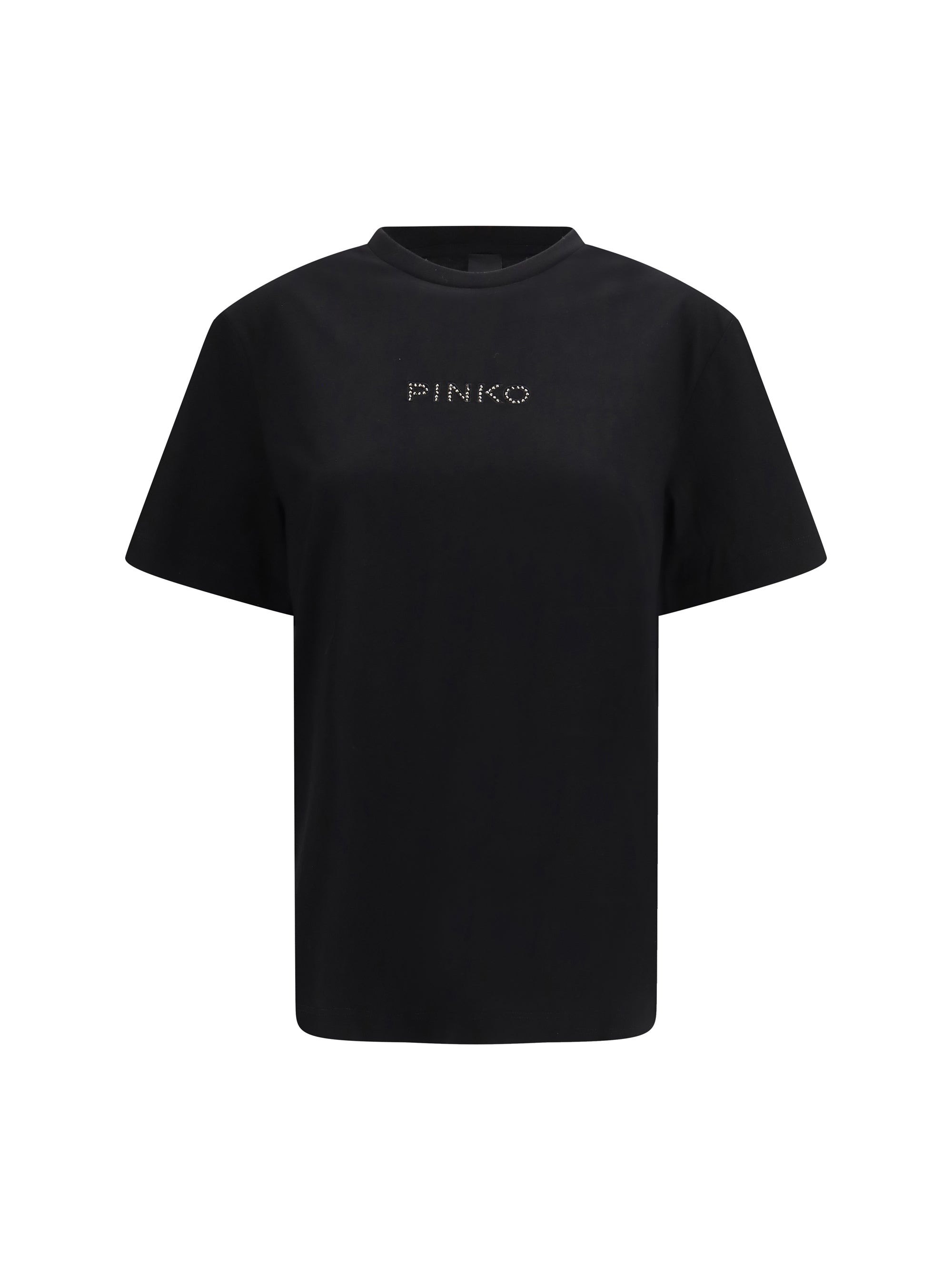 Pinko Rhinestone T-Shirt — Black
