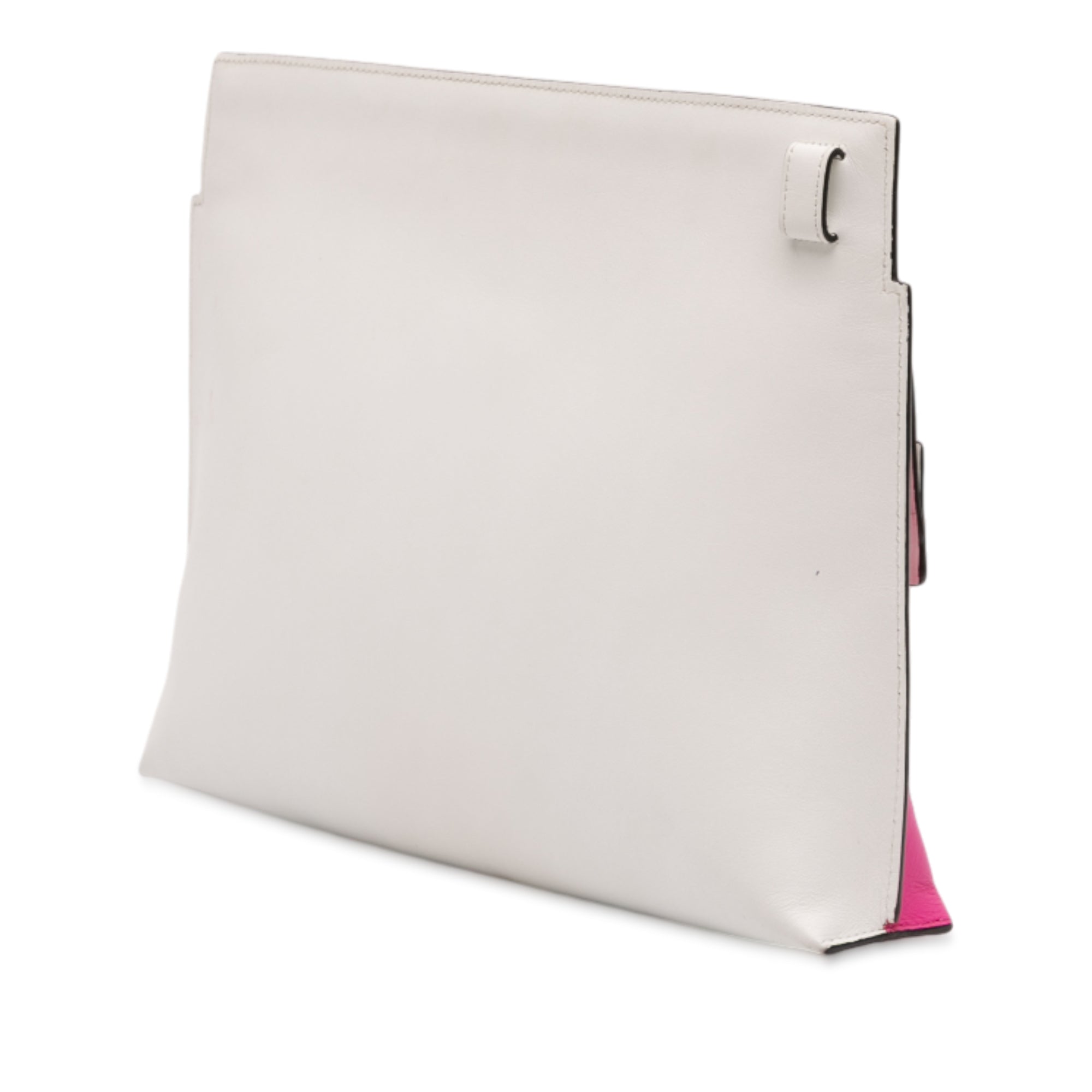 Bicolor Leather Anagram T Pouch