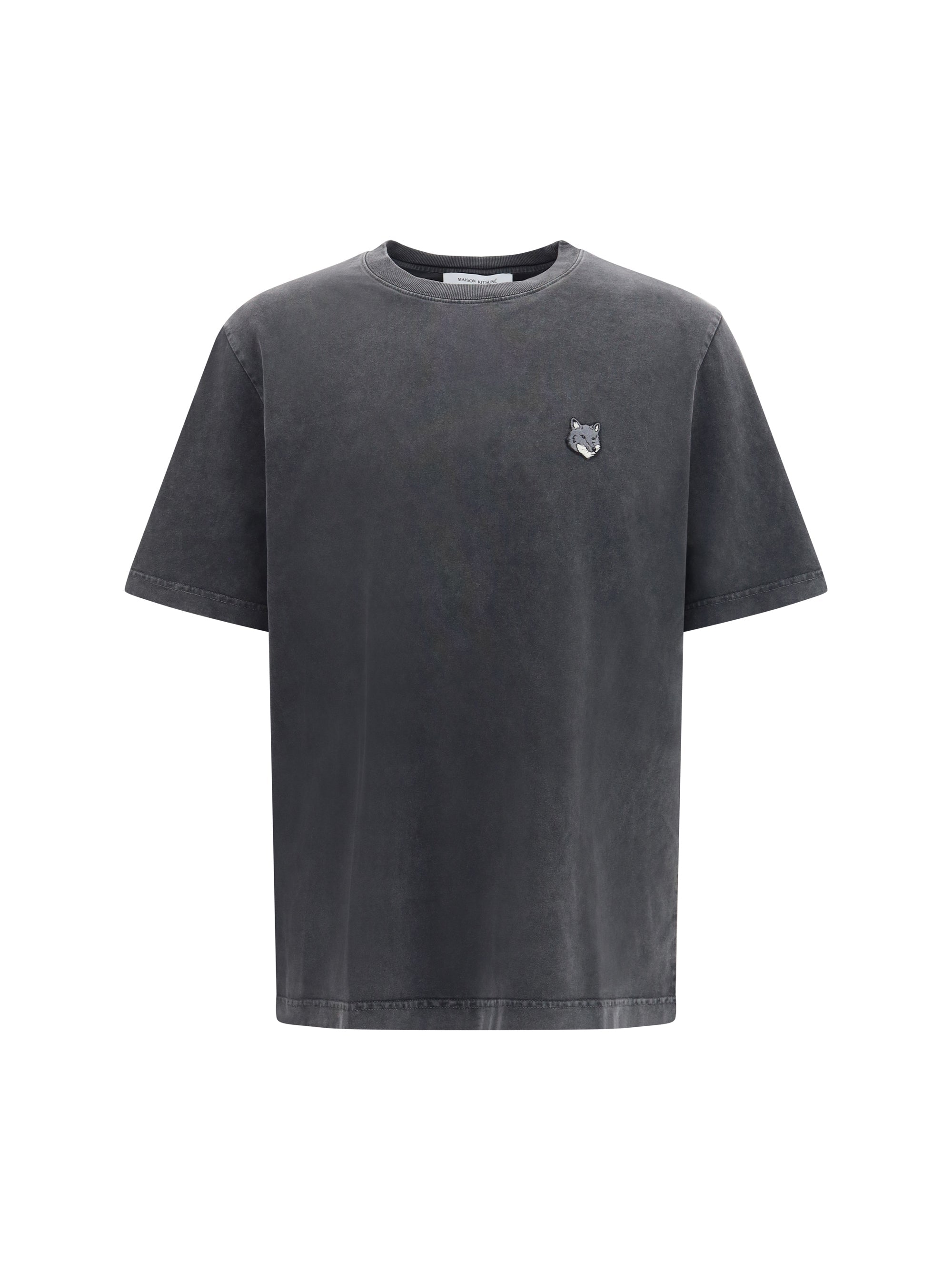 Maison Kitsuné Embroidered Fox Head T-Shirt — Black