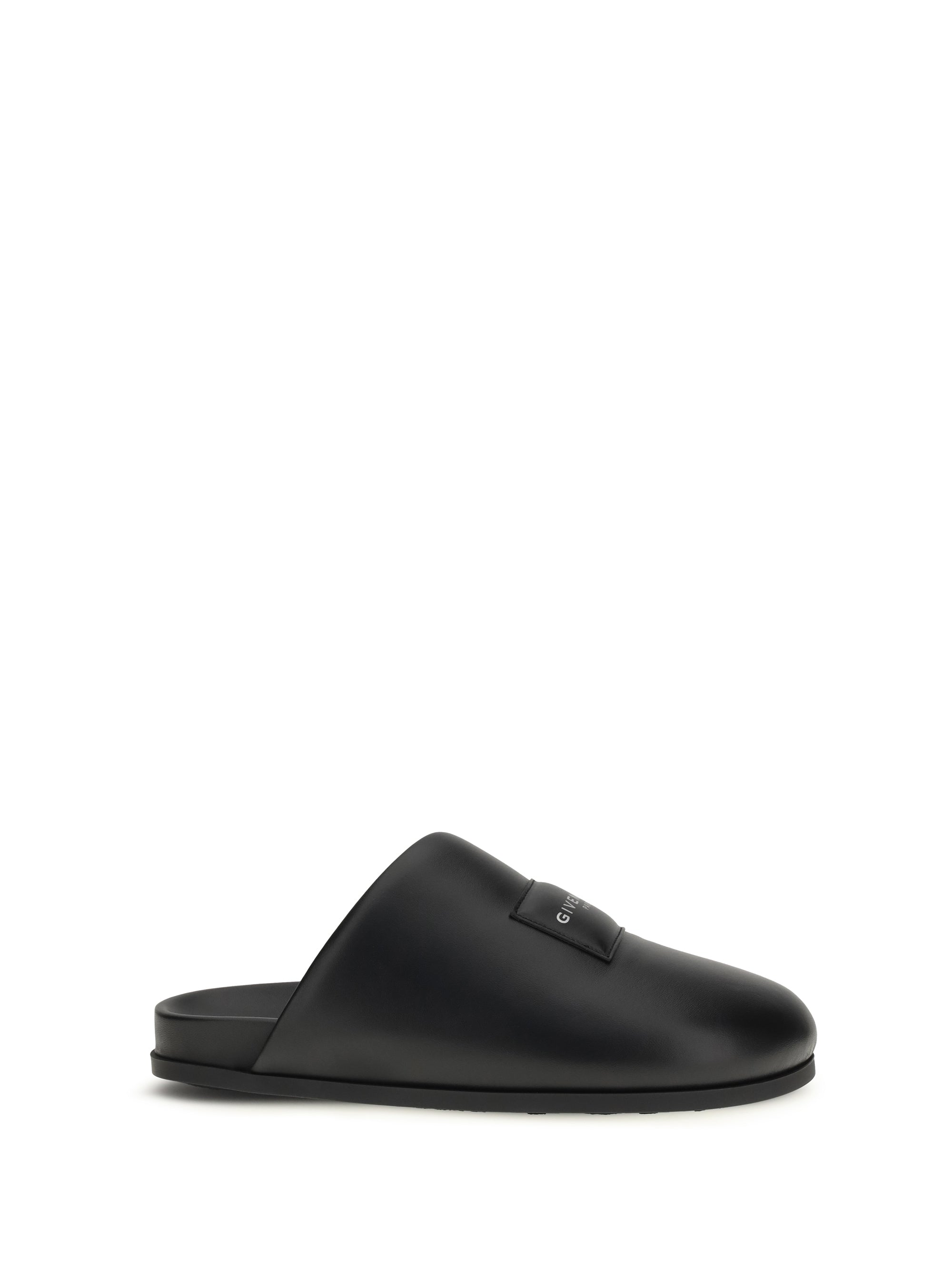 Givenchy Padded Lambskin Leather Mule — Black