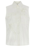 P.A.R.O.S.H. Embroidered Technical Fabric Shirt — White