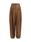 The Latest Lightweight Muslin Balloon Trousers — Brown