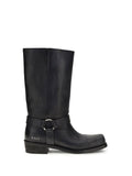 Golden Goose Leather Biker Boots — Black