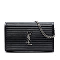 Medium Horizontal Quilted Calfskin Monogram Kate Crossbody