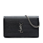 Medium Horizontal Quilted Calfskin Monogram Kate Crossbody
