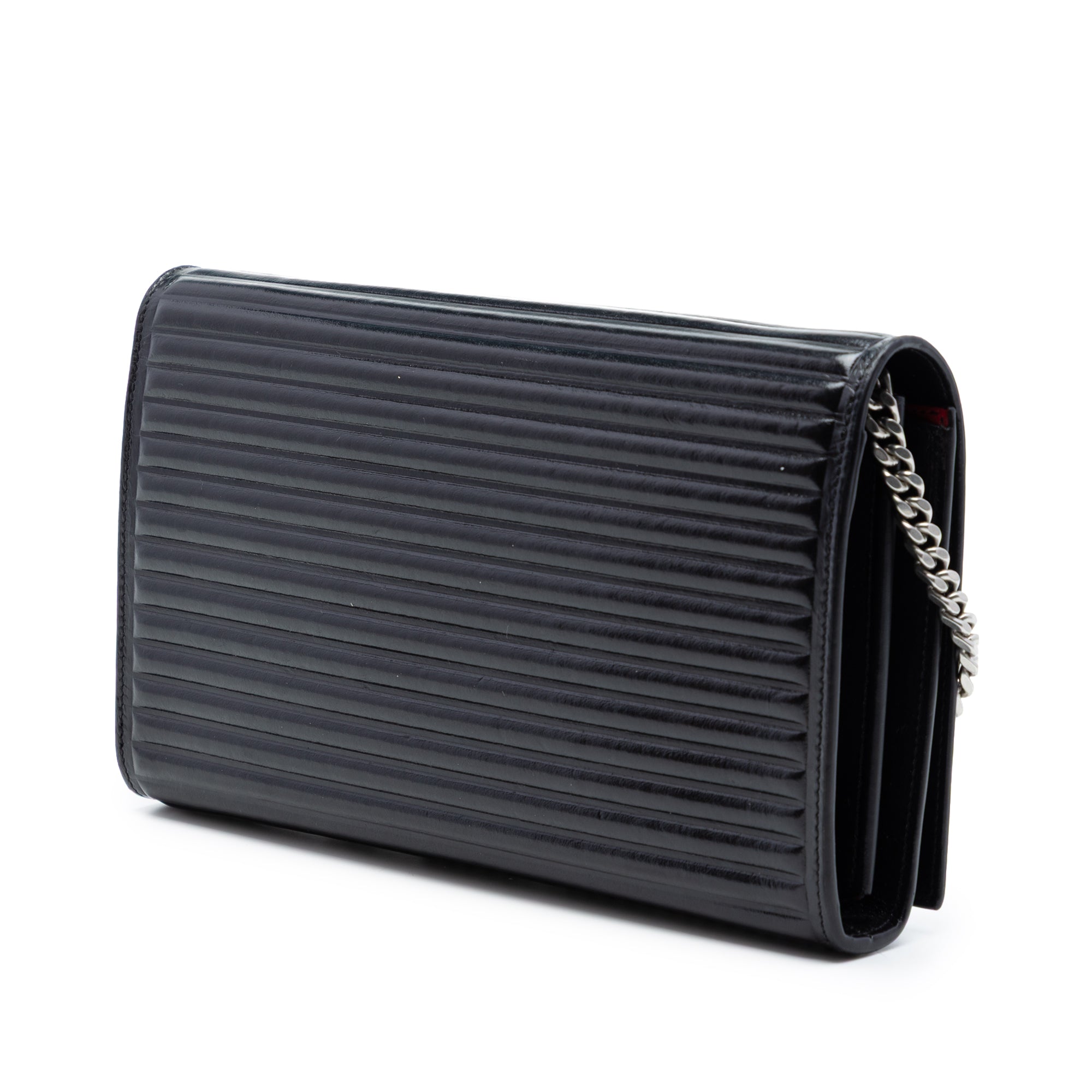 Medium Horizontal Quilted Calfskin Monogram Kate Crossbody