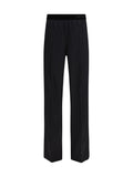 Tom Ford Stretch Silk Satin Trousers — Black