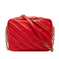 Calfskin Allover Logo Blanket Reporter XS Crossbody