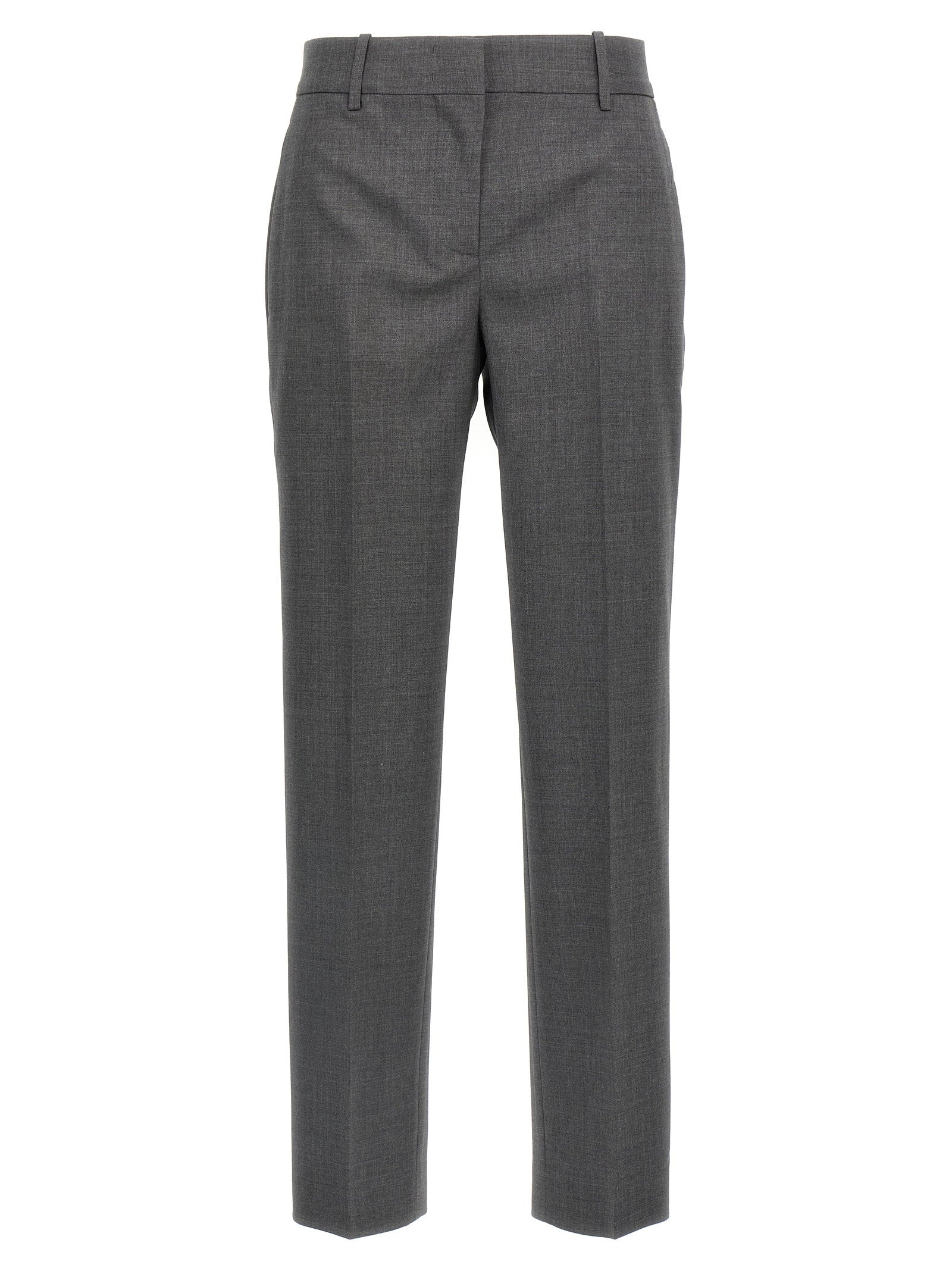 Ermanno Scervino Virgin Wool Trousers — Gray