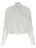 Ermanno Scervino Plastron Poplin Shirt — White