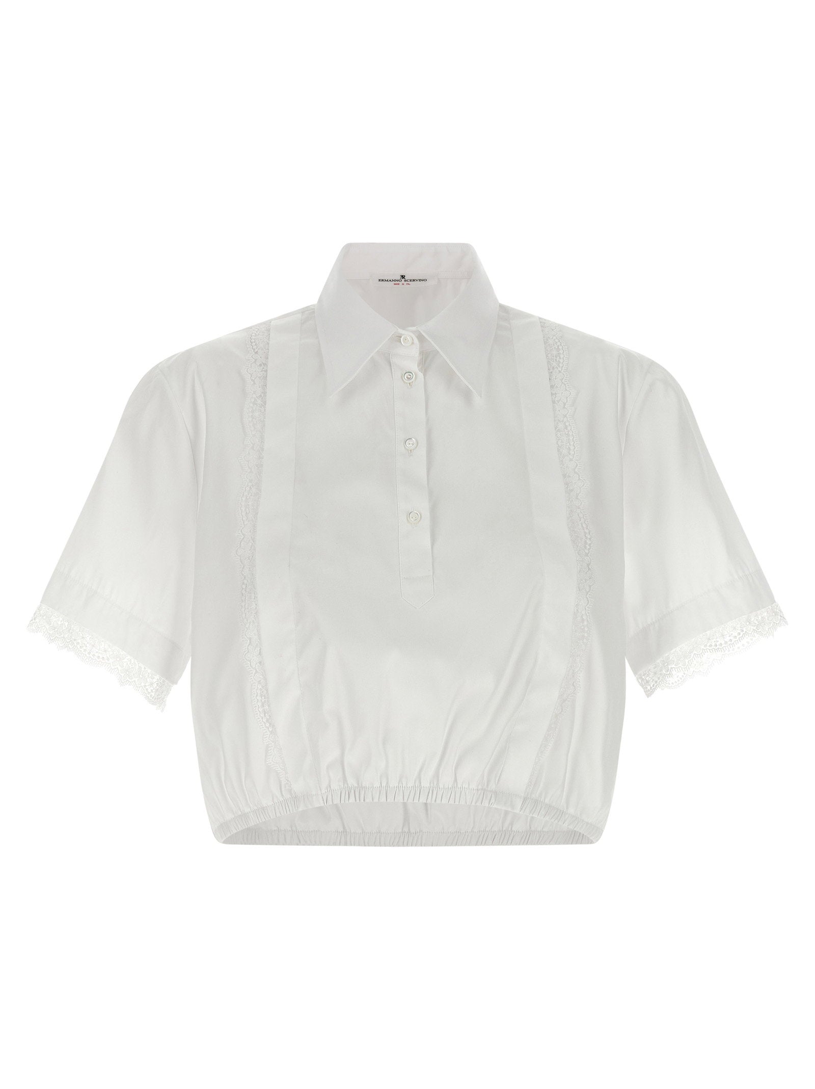 Ermanno Scervino Lace Insert Shirt — White