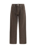 Sunflower Baggy Cotton Jeans — Brown