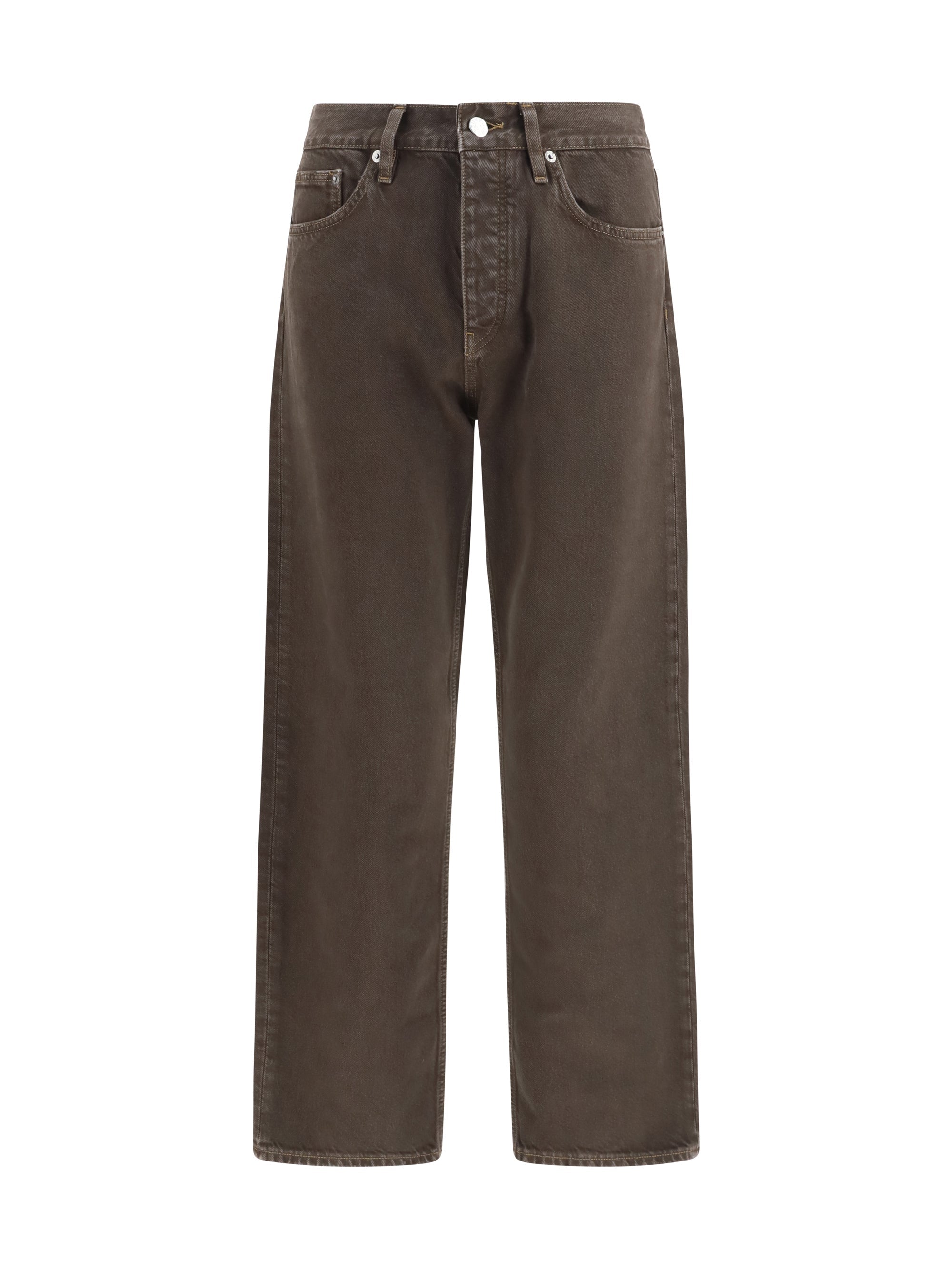 Sunflower Baggy Cotton Jeans — Brown