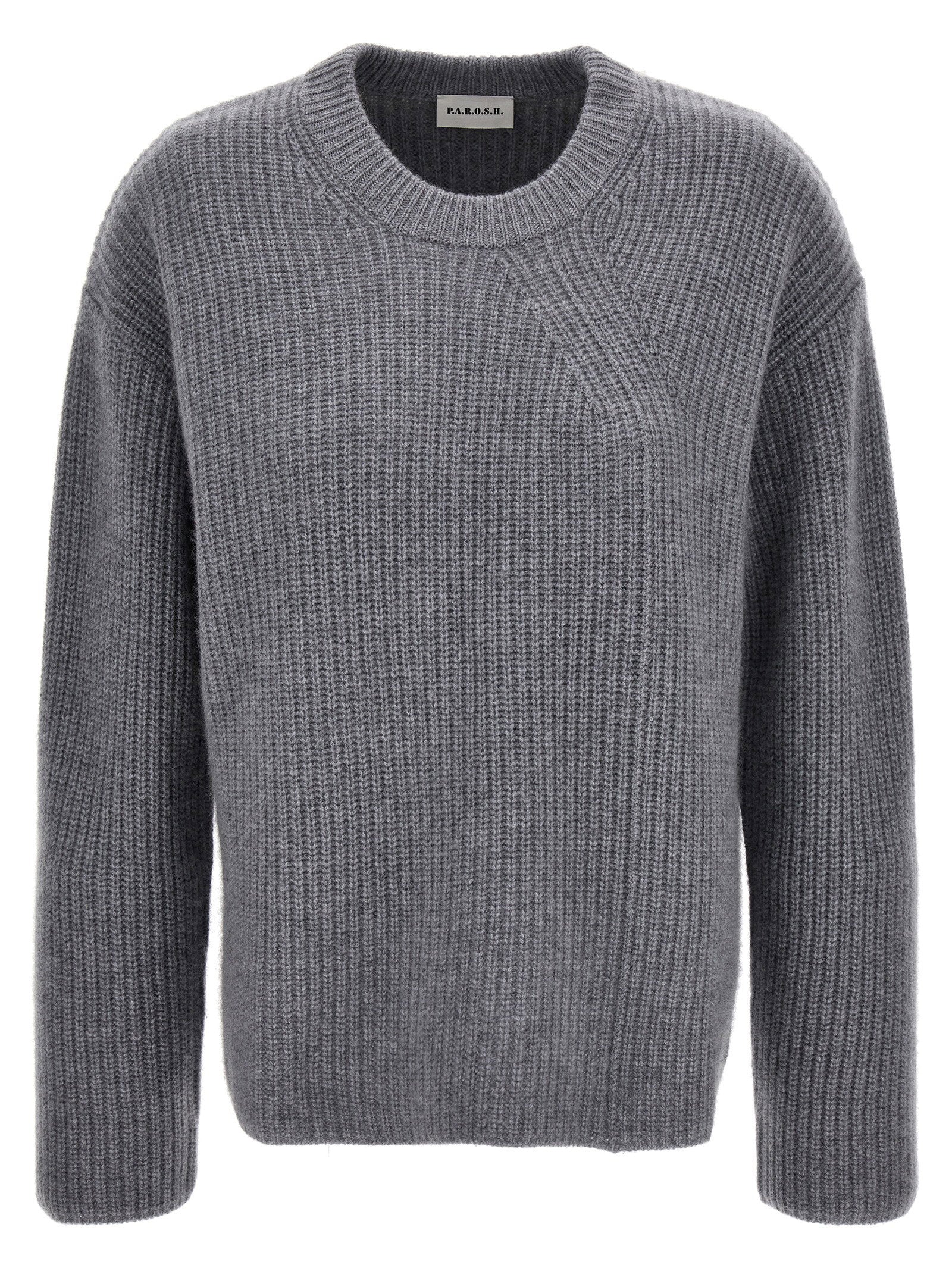 P.A.R.O.S.H. Cashmere Crewneck Sweater — Grey