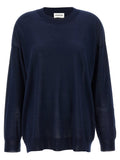 P.A.R.O.S.H. Wool Blend Crew-Neck Sweater — Navy