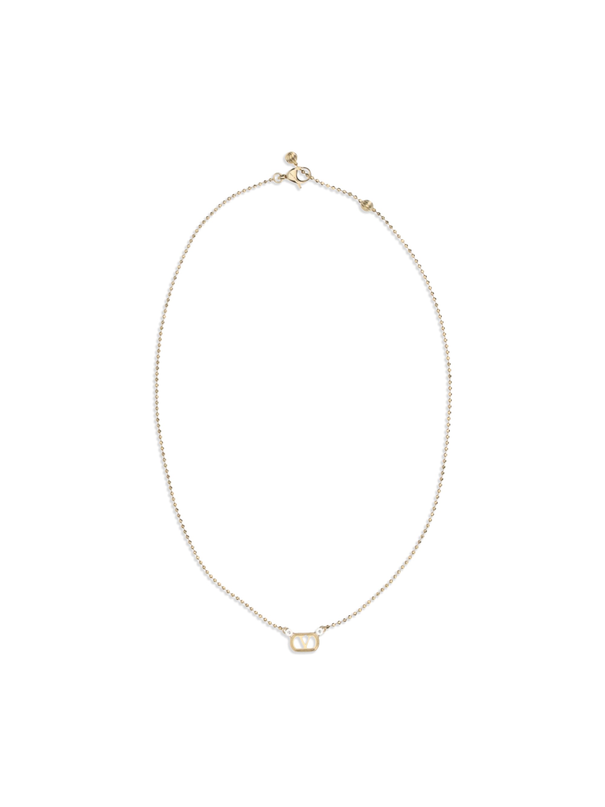 Valentino Garavani Ovalette Necklace — Gold