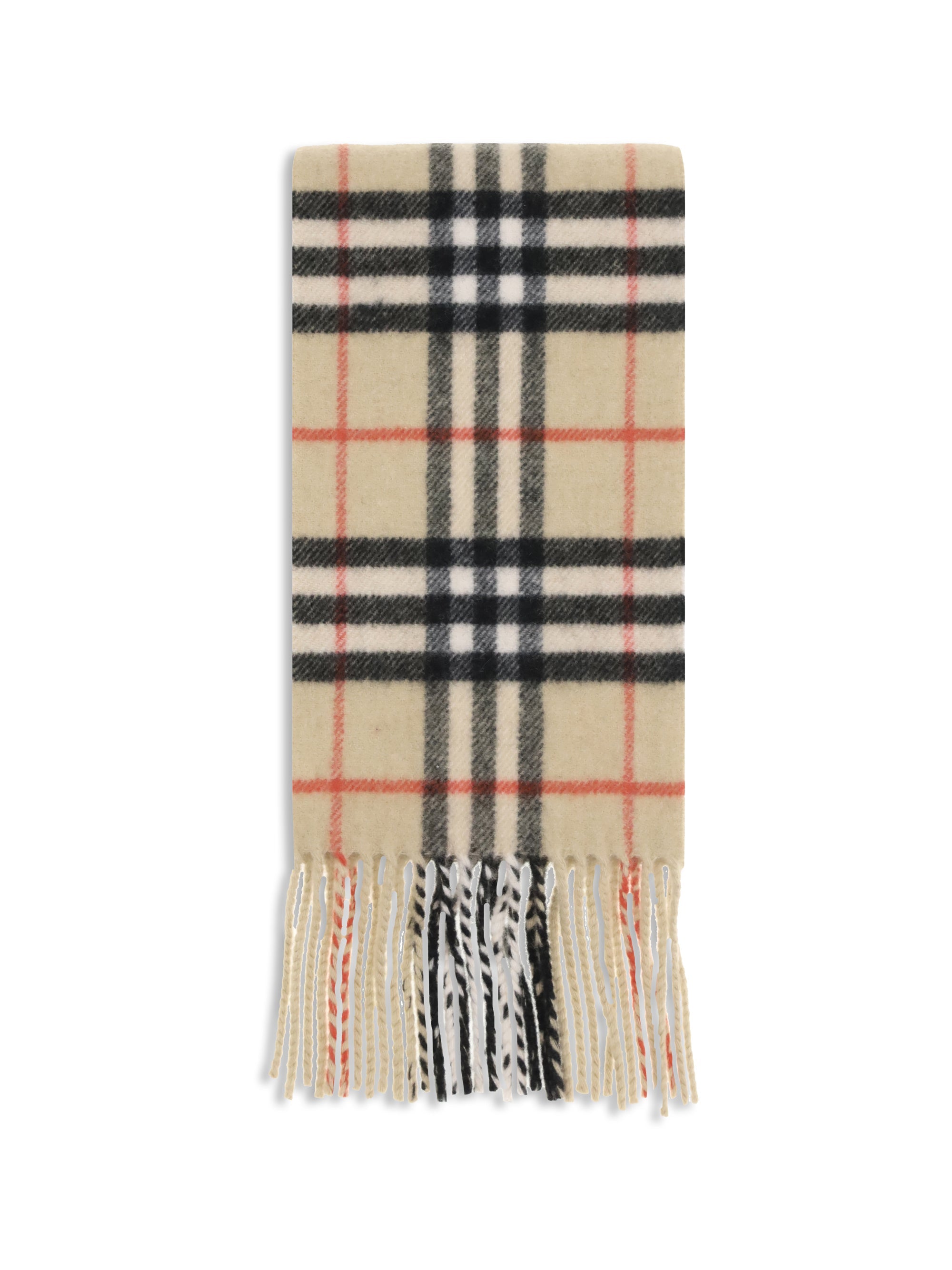 Bufanda Burberry de cachemir a cuadros — Beige