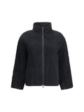 Gongdid Design Striped Padded Jacket — Black