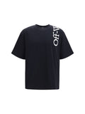 Off-White Vertical Bookish Logo Graphic T-Shirt — Black
