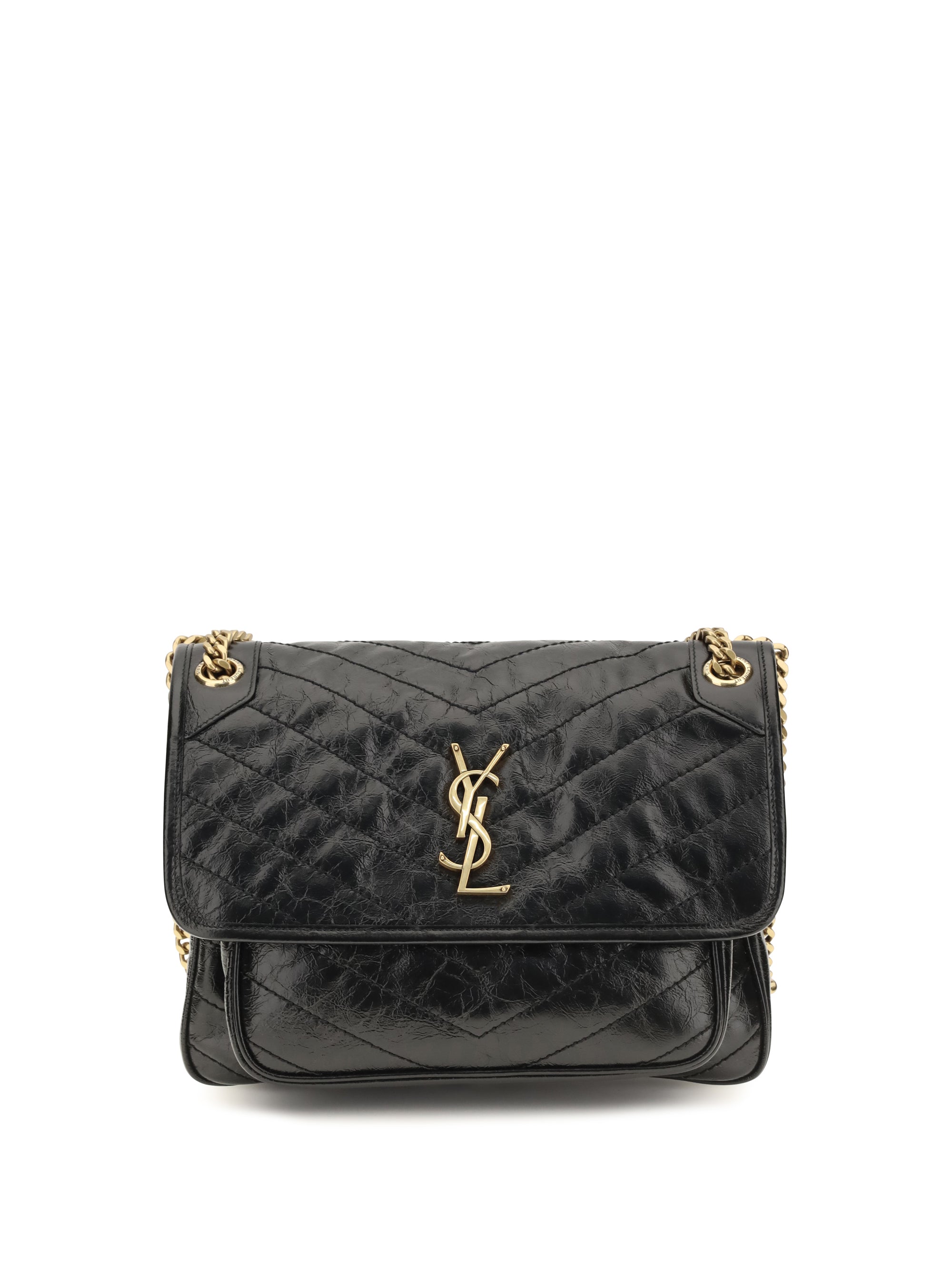 Saint Laurent Niki Shoulder Bag — Black